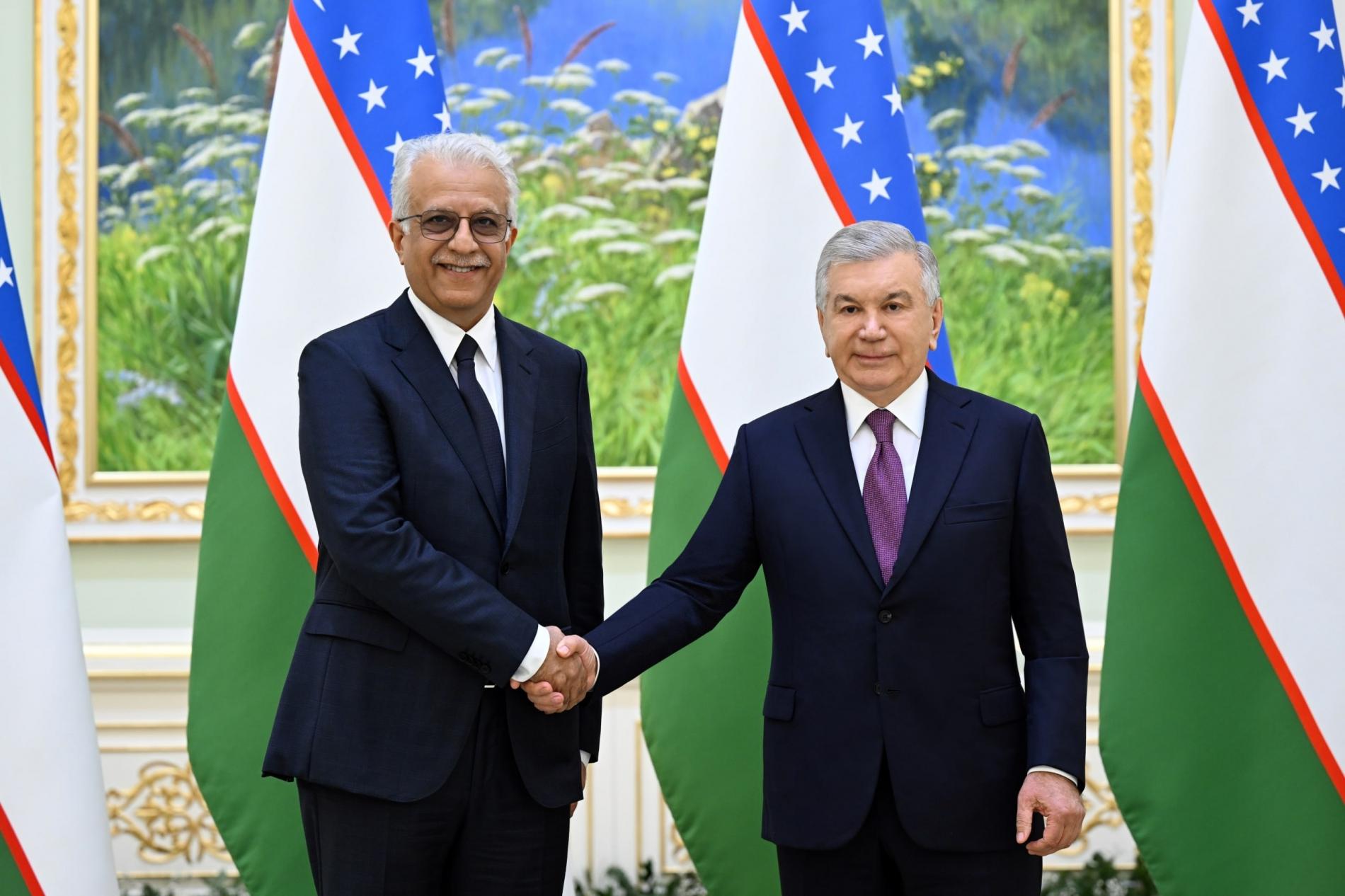 Shavkat Mirziyoyev va OFK prezidenti, 17.10.2026 / Шавкат Мирзиёев и президент АФК, 17.10.2026